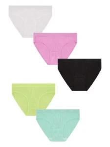 No Boundaries Women s Seamless Rib Bralette and Thong Set Sizes XS XXXL 2