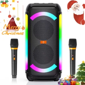 Okko Sonic Bass V4 Portable Bluetooth Speaker with Microphone LED Lighting