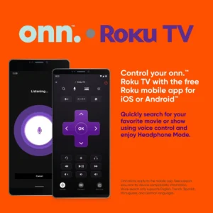 onn 65 Class 4K UHD 2160P LED Roku Smart Television HDR 100012587