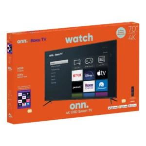 onn 70 Class 4K UHD 2160P LED Roku Smart Television HDR 100012588