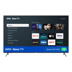 onn 75 Class 4K UHD 2160P LED Roku Smart Television 100044717