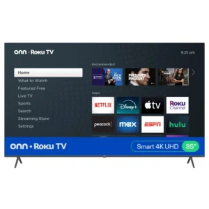 onn 75 Class 4K UHD 2160P LED Roku Smart Television 100044717