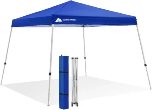 Ozark Trail 10 x 10 Instant Slant Leg Canopy Outdoor Shade Shelter Blue
