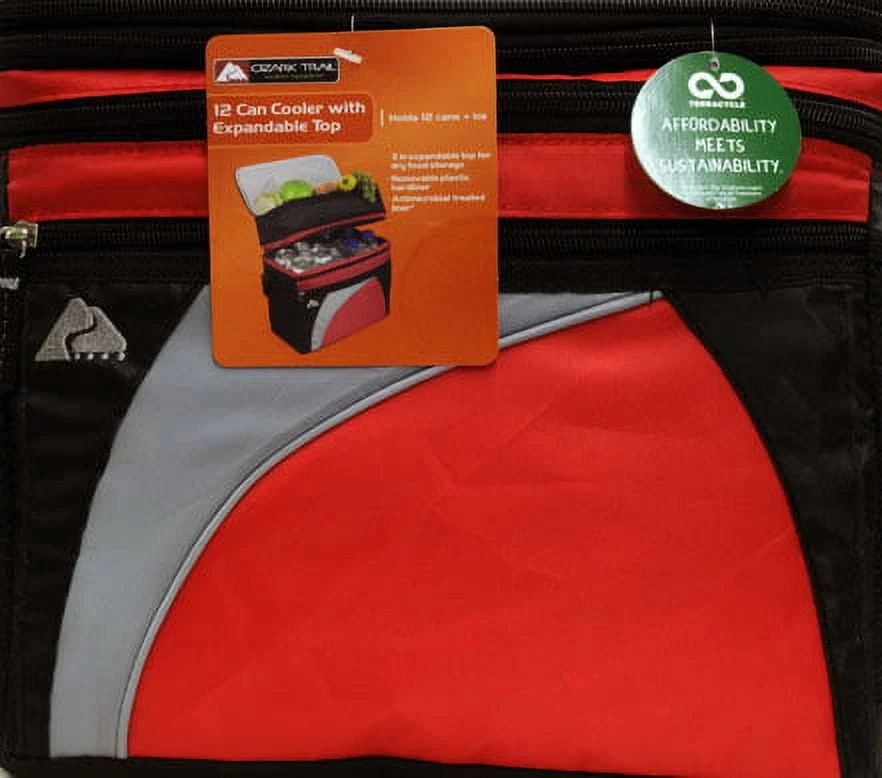 Ozark Trail 6-Can Coated Cooler – Removable Hardliner Green — close-up detail of design and finish