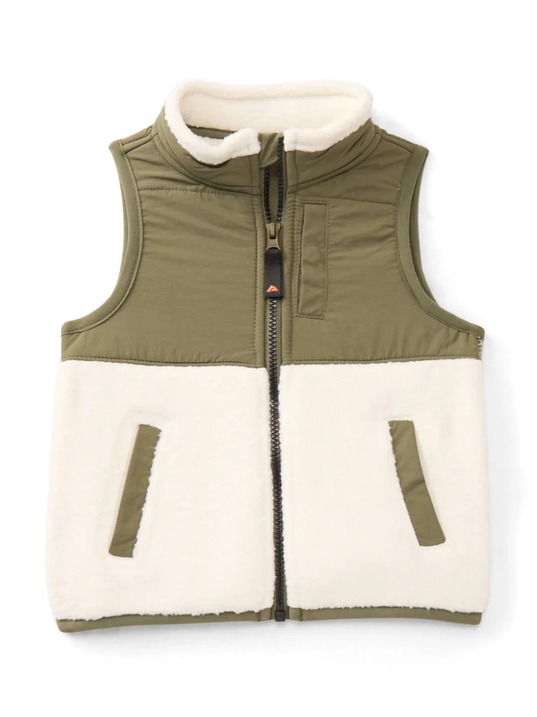 Ozark Trail Cozy Toddler Fleece Vest – Warm & Lightweight Layer β close-up detail of design and finish
