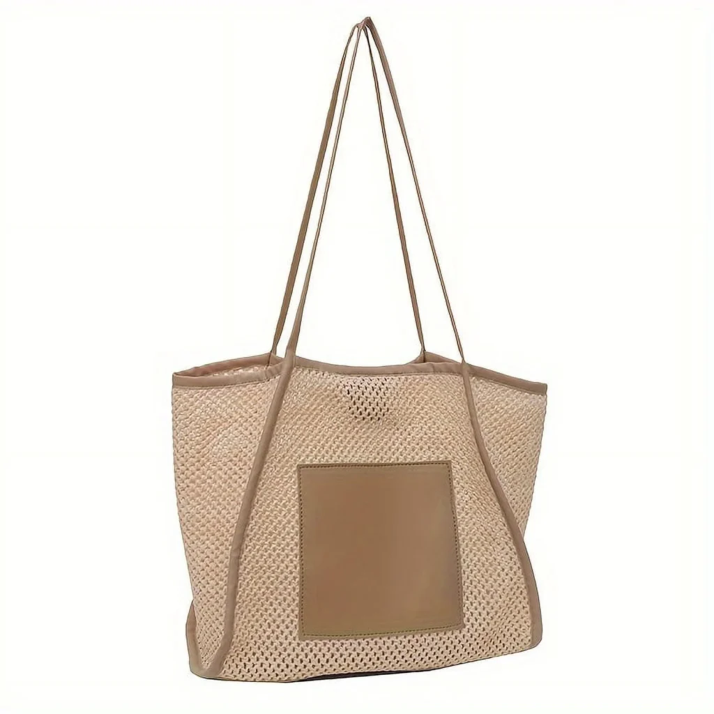 Packed Party Scalloped Flap Straw Bag – Elegant Chain Strap