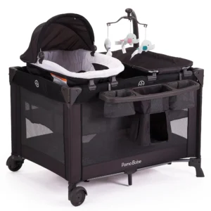 Pamo Babe Unisex Nursery Center Baby Playard with Bassinet Changing Table 0 36 Months
