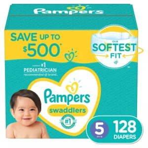 Pampers Swaddlers Diapers Size 3 16 28 Pounds 164 Count