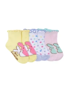 Peeps Unisex Toddler Ankle Easter Socks 3 pack Sizes 12M 5T
