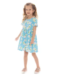 Peppa Pig Baby Girl s Allover Print Dress with Short Sleeves and Matching Diaper Cover Sizes 0 3M 6 9M