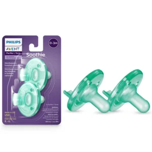 Philips Avent Soothie Pacifier 0 3 Months Green 2 Pack SCF190 01