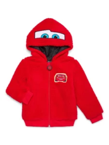 Pixar Cars Toddler Full Zip Jacket with Long Sleeves, Sizes 12M-5T