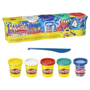 Play Doh 4 Pack of 4 Ounce Cans Wild Colors 16 oz