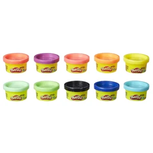 Play Doh 4 Pack of 4 Ounce Cans Wild Colors 16 oz