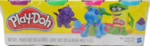 Play Doh 4 Pack of 4 Ounce Cans Wild Colors 16 oz