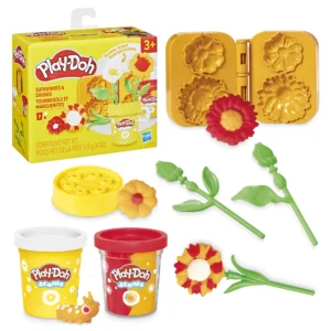 Play Doh Blooming Flowers Arts Crafts Toy Set for Girls Boys 3