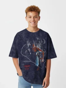 Power Rangers Boys Relaxed Mineral Wash Graphic T Shirt Mighty Morphin Sizes 4 18