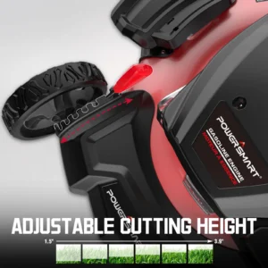 PowerSmart 21 144cc Gas Push Lawn Mower 3 in 1 with 6 Position Height Adjustment