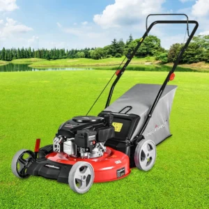 PowerSmart Gas Push Lawn Mower Powered 21 inch 3 in 1 with 144cc Engine 6 Position Height Adjustment