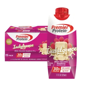 Premier Protein 30g High Protein Shake Indulgence White Chocolate Raspberry 11 fl oz 15 pk