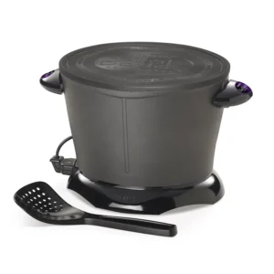 Presto 5 Qt Dual Basket Pro Fry Immersion Element Black Deep Fryer 05489
