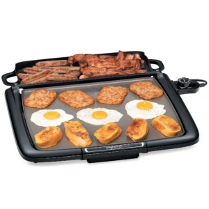 Presto Ceramic Electric Griddle Warmer Plus Black 07024 1