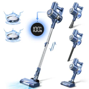 Prettycare Cordless Stick Vacuum Cleaner Lightweight Upright for Carpet Hard Floor Pet Hair W200