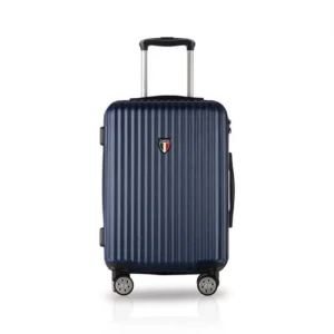 Protege Vacationer Collection 20 inch Medium Hardside Carry on Luggage Upright Blue Cove All Ages