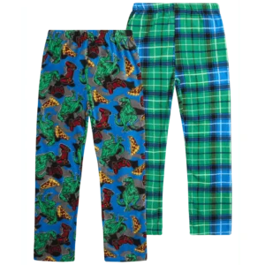 Quad Seven Boys Pajama Pants 2 Pack Fleece Sleep and Lounge Pants Size 8 18