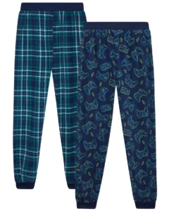 Quad Seven Boys Pajama Pants 2 Pack Fleece Sleep and Lounge Pants Size 8 18