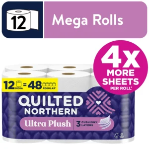 Quilted Northern Ultra Plush 3 Ply Toilet Paper 6 Mega Rolls