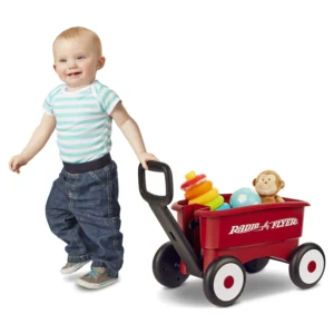 Radio Flyer My 1st 2 in 1 Play Wagon Push Walker Red