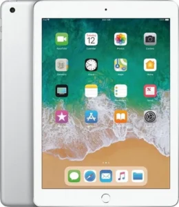 Restored 2017 Apple iPad Wi Fi Cellular 32 GB Silver 5th Generation Refurbished