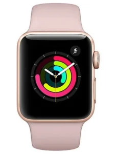 Restored Apple Watch Series 4 40MM Rose Gold Aluminum Case Pink Sand Sport Band Refurbished