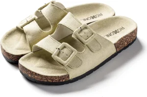 Roxoni Non-Slip Women’s Slides – Durable Medium Blue Sandal