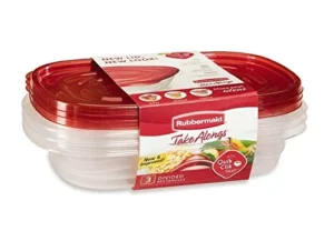 Rubbermaid 3 Piece Take Alongs Rectangular Container Set