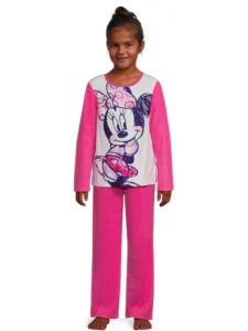 Rudolph Girls Notch Collar Top and Sleep Pants Pajama Set 2 Piece Sizes 4 16