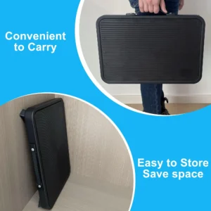 RV Step Stool Folding Platform 19 x 12 Anti Slip Surface Rubber Feet Safety Steps RV Motorhome Trailer SUV Camper Supports Up 1000 lbs