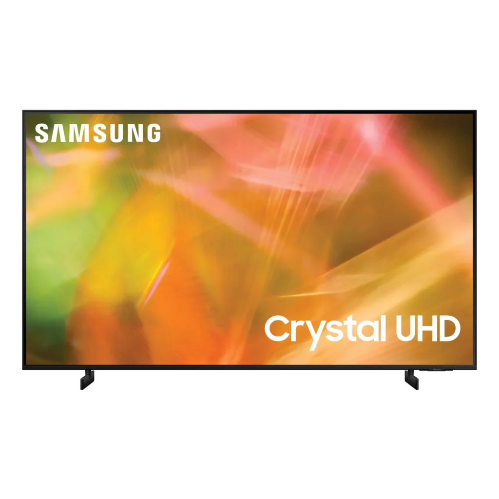 Samsung 43″ 4K UHD Smart HDR QLED TV – Vibrant Display — alternate angle showing full product