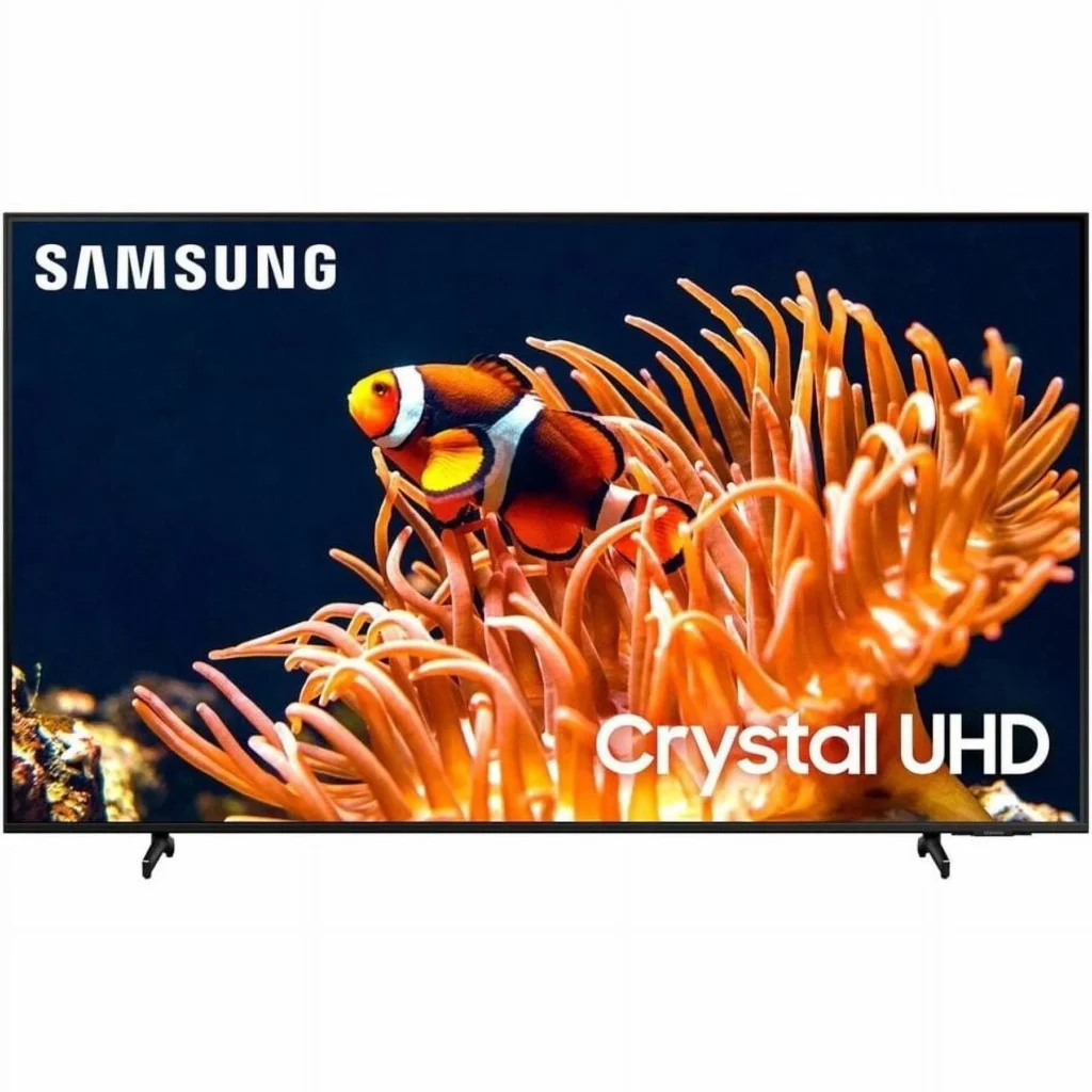 Samsung 43″ 4K UHD Smart HDR QLED TV – Vibrant Display — close-up detail of design and finish