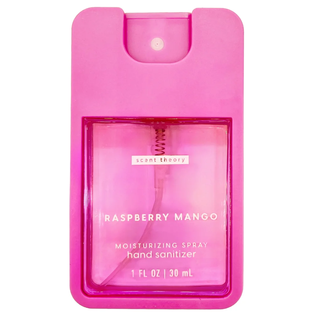 Scent Theory Hand Sanitizer Spray – Brazilian Coconut 1 fl oz — alternate angle showing full product