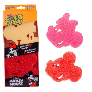 Scrub Daddy Special Edition Mickey Minnie Shapes Non Scratch Cleaning Sponges 2 Count