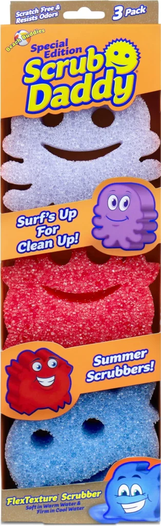 Scrub Daddy Special Edition Mickey Minnie Shapes Non Scratch Cleaning Sponges 2 Count