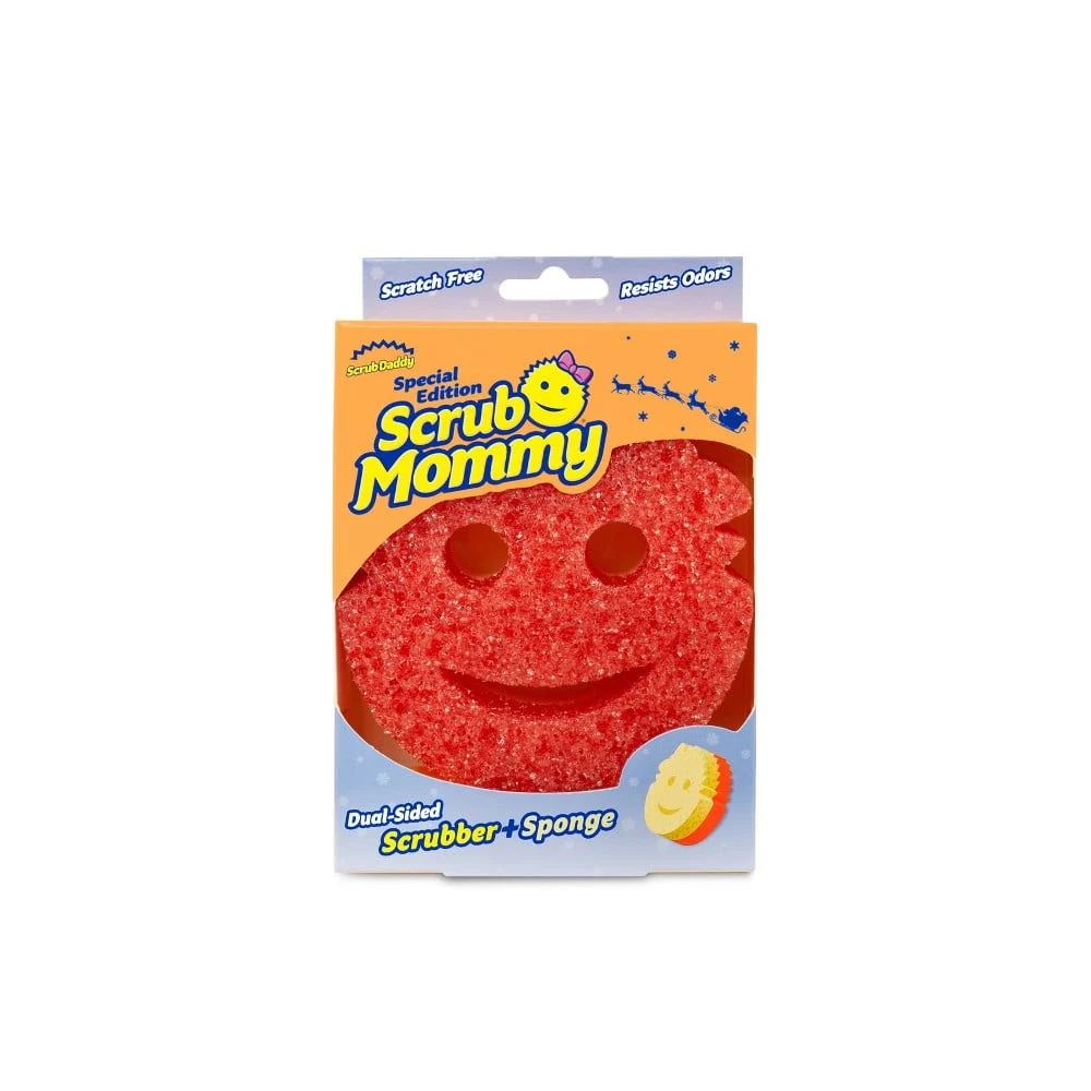 Scrub Daddy Special Edition Mickey Minnie Shapes Non Scratch Cleaning Sponges 2 Count — close-up detail of design and finish