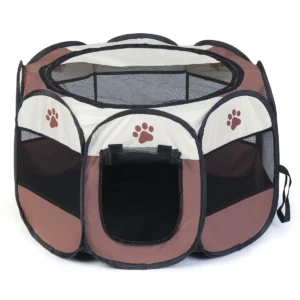 SereneLife 8 Panel Exercise Large Portable Foldable Pet Tent