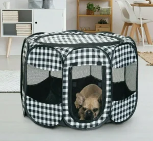 SereneLife 8 Panel Exercise Large Portable Foldable Pet Tent