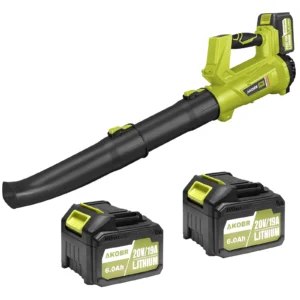 SEYVUM Leaf Blower 320CFM 150MPH 20V Cordless 2 X 2 0 Battery Charger Electric Lawn Care Powered Lightweight Snow Blowing Yard Cleaning