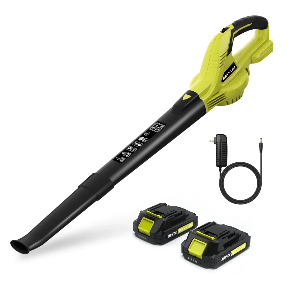 SEYVUM 20V Cordless Leaf Blower – Lightweight Yard Cleaner — close-up detail of design and finish
