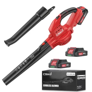 SEYVUM Leaf Blower 320CFM 150MPH 20V Cordless 2 X 2 0 Battery Charger Electric Lawn Care Powered Lightweight Snow Blowing Yard Cleaning