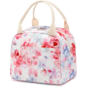 Soft Corduroy Lunch Box for Women Insulated Lunch Bag with Shoulder Strap Handle Strap Cute Corduroy Cooler Bags for Work Picnic